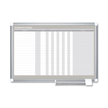 Bi-Silque MasterVisi, In-Out Magnetic Dry Erase Board, 36x24, Silver Frame GA01110830
